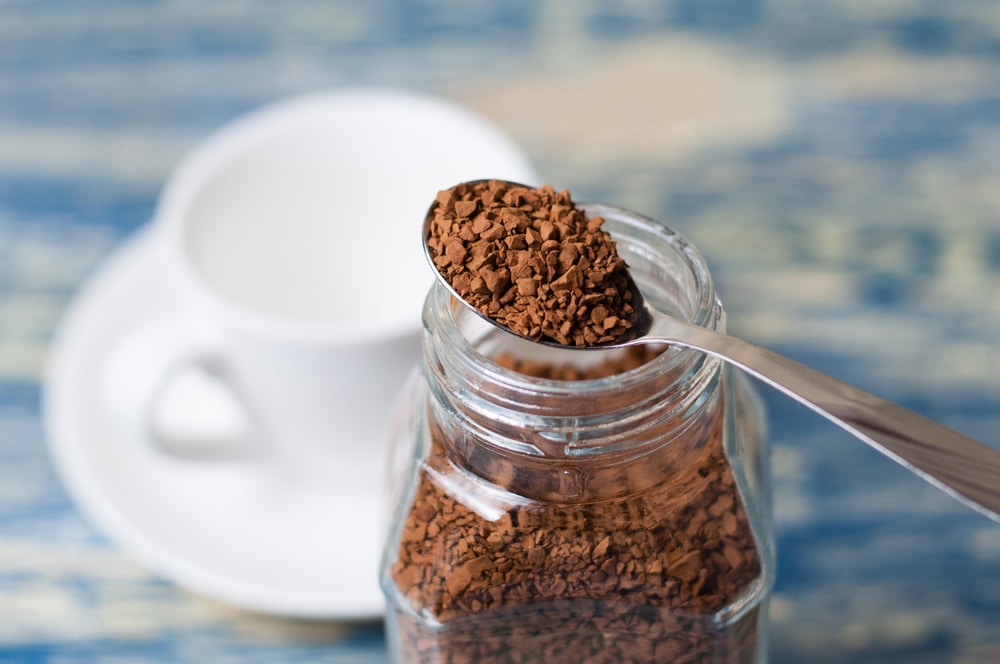 how much caffeine is in decaf instant coffee